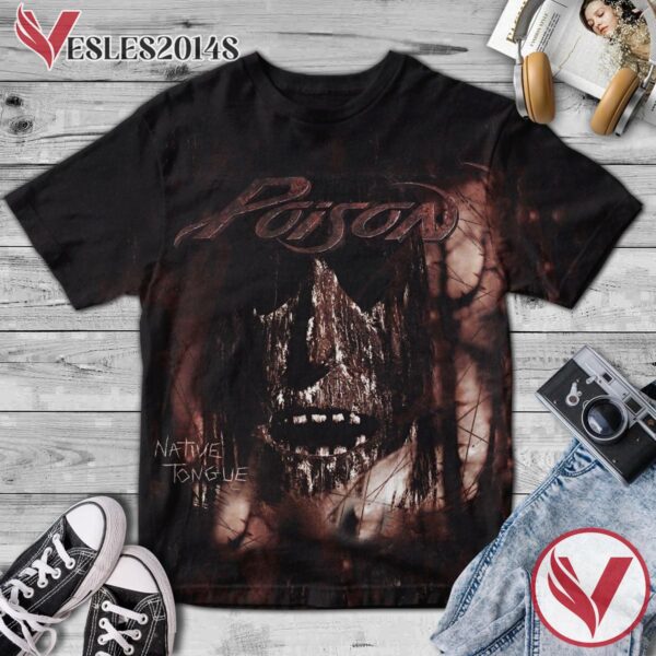 Poison Native Tongue Album Cover Shirt, Perfect Gifts For Music Lovers - Vesles2014S