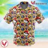 Poke Balls Pokemon Hawaiian Button Up Shirt, Perfect Gifts For Anime Lovers - Vesles2014S