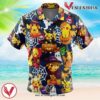 Pokemon Halloween Hawaiian Button Up Shirt, Perfect Gifts For Anime Lovers - Vesles2014S