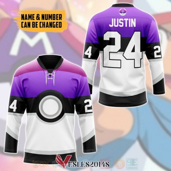 Pokemon Trainers Master Ball Personalized Hockey Jersey, Trending Gifts For Fans - Vesles2014s 2