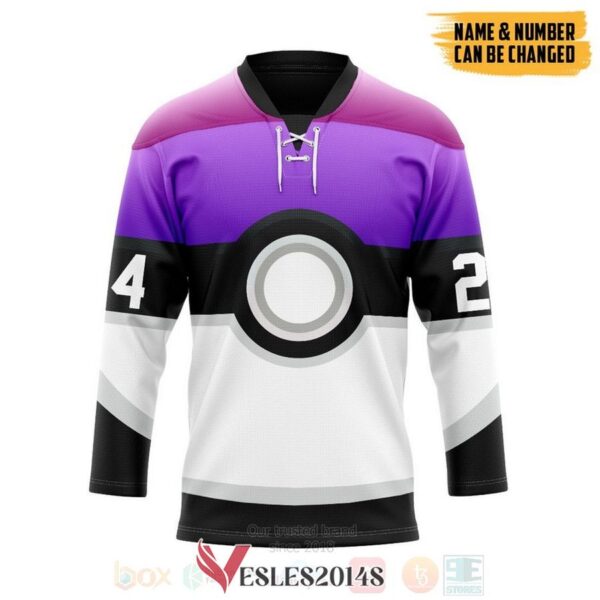 Pokemon Trainers Master Ball Personalized Hockey Jersey, Trending Gifts For Fans - Vesles2014s