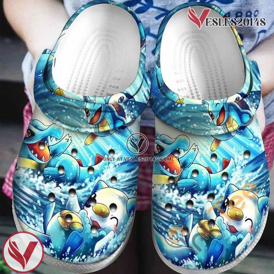 Pokemon Water Crocs Crocband Shoes Clogs Custom Name For Men Women and Kids, Unique Gift From Vesles2014S