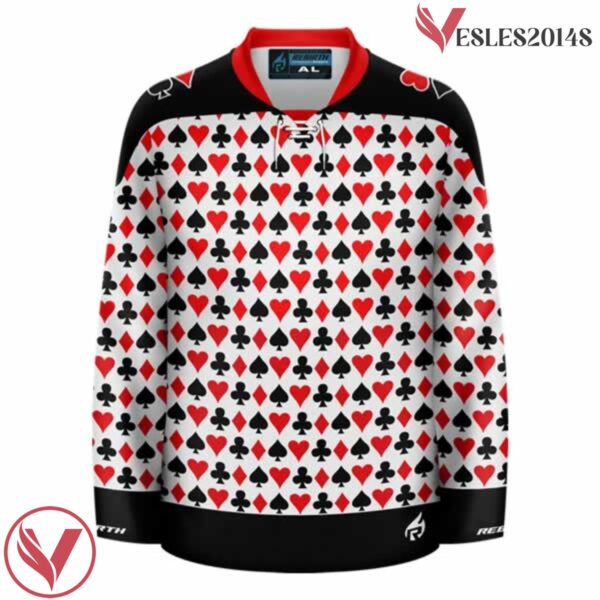 Poker Night Ugly Sweater Hockey Jersey - Vesles2014S 2