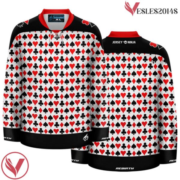 Poker Night Ugly Sweater Hockey Jersey - Vesles2014S