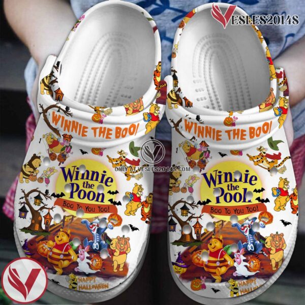 Pooh And Friends Cartoon Crocs Crocband Clogs Shoes Comfortable For Men Women and Kids Style 6, Unique Gift From  Vesles2014S