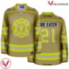 Pop Culture Firefighter - Turnout Gear Tan Hockey Jersey - Vesles2014S