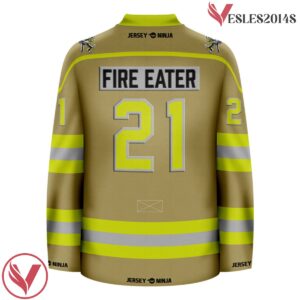Pop Culture Firefighter - Turnout Gear Tan Hockey Jersey - Vesles2014S 3