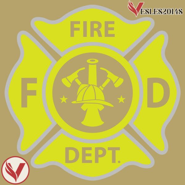 Pop Culture Firefighter - Turnout Gear Tan Hockey Jersey - Vesles2014S 4