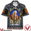 Pope Benedict Xvi Stained Glass Hawaiian Shirt, Unique Gifts For Friends - Vesles2014S 1
