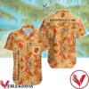 Porsche Floral Pattern Light Orange Hawaiian Shirt, Unique Gifts For Friends - Vesles2014S 1