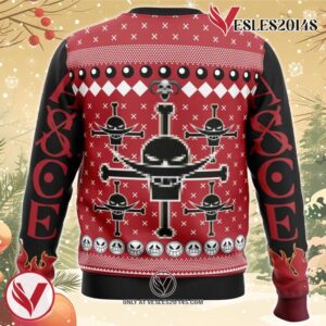 Portgas D. Ace One Piece Ugly Christmas Sweater, Unique Christmas Gift For Fans - Vesles2014S 1