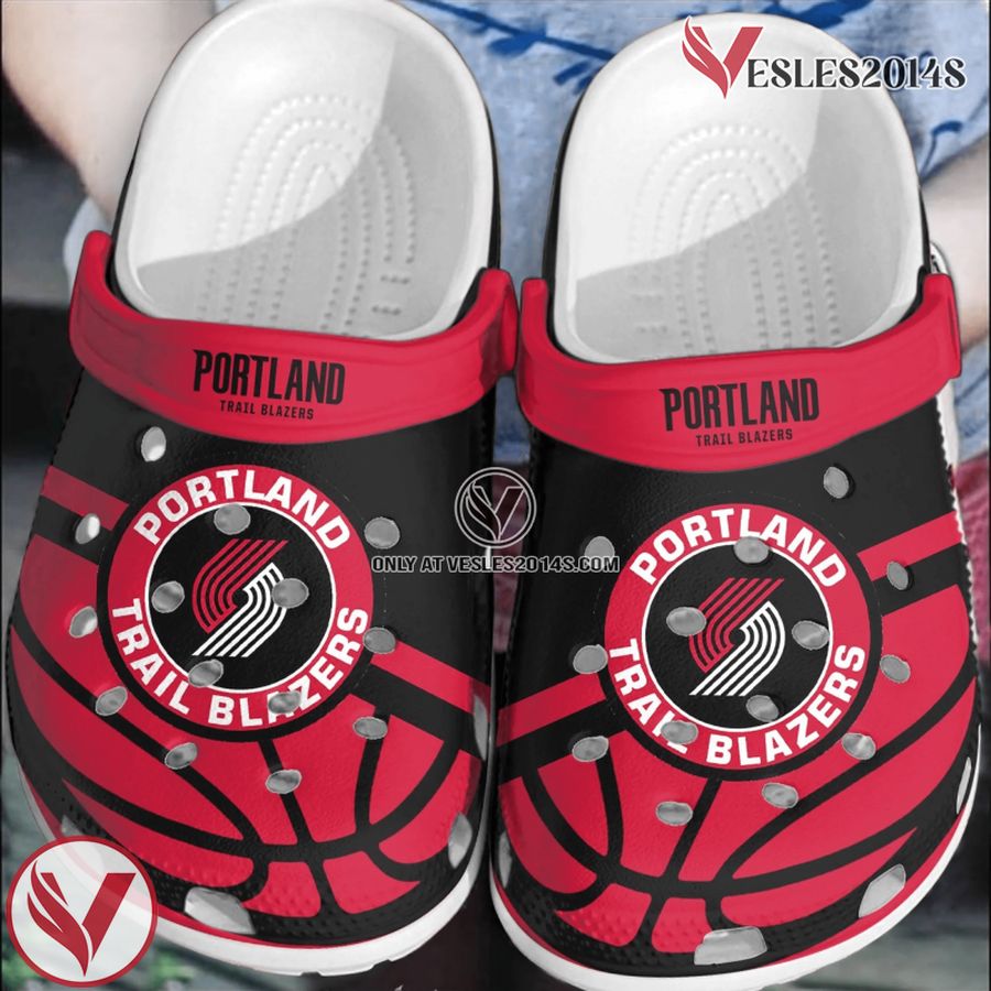 Portland Trail Blazers Basketball Club Comfortable Clogs Shoes Crocband For Men Women, Unique Gift From Vesles2014S