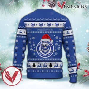 Portsmouth F.C Sport Ugly Christmas Sweater, Unique Gifts For Fans - Vesles2014aS 3