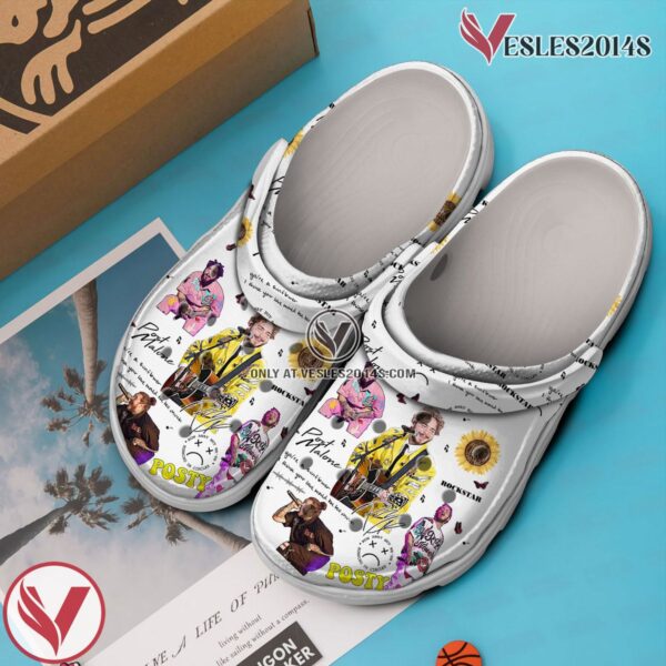 Post Malone Music Crocs Crocband Clogs Shoes, Unique Gifts For Fans Style 9 - Vesles2014S 2