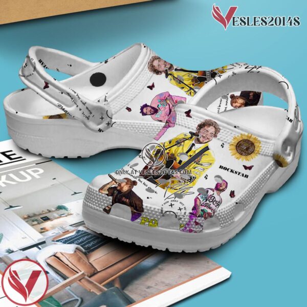 Post Malone Music Crocs Crocband Clogs Shoes, Unique Gifts For Fans Style 9 - Vesles2014S 3
