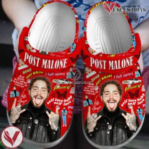 Post Malone Rapper Music Crocs Crocband Clogs Shoes, Unique Gifts For Fans Style 2 - Vesles2014S