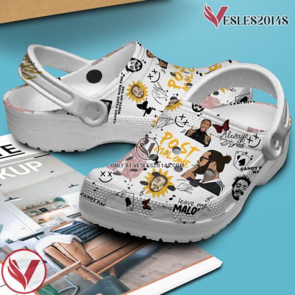 Post Malone Rapper Music Crocs Crocband Clogs Shoes, Unique Gifts For Fans Style 3 - Vesles2014S 2