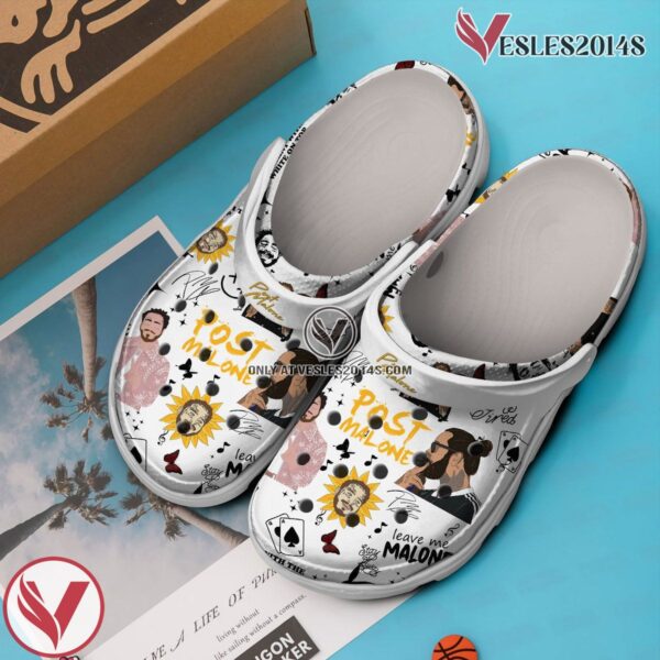 Post Malone Rapper Music Crocs Crocband Clogs Shoes, Unique Gifts For Fans Style 3 - Vesles2014S 3