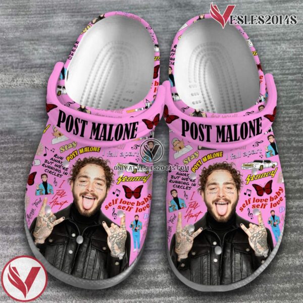 Post Malone Rapper Music Crocs Crocband Clogs Shoes, Unique Gifts For Fans Style 7 - Vesles2014S 2