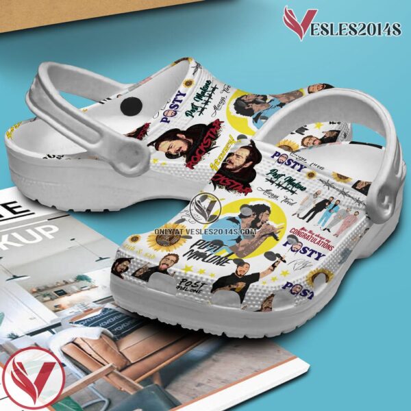 Post Malone Rapper Singer Music Crocs Crocband Clogs Shoes, Unique Gifts For Fans - Vesles2014S 2