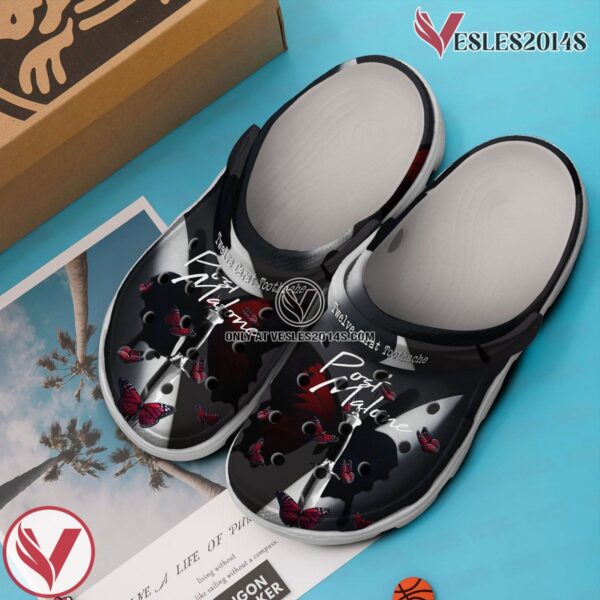 Post Malone Twelve Carat Toothache Music Crocs Crocband Clogs Shoes, Unique Gifts For Fans - Vesles2014S 3