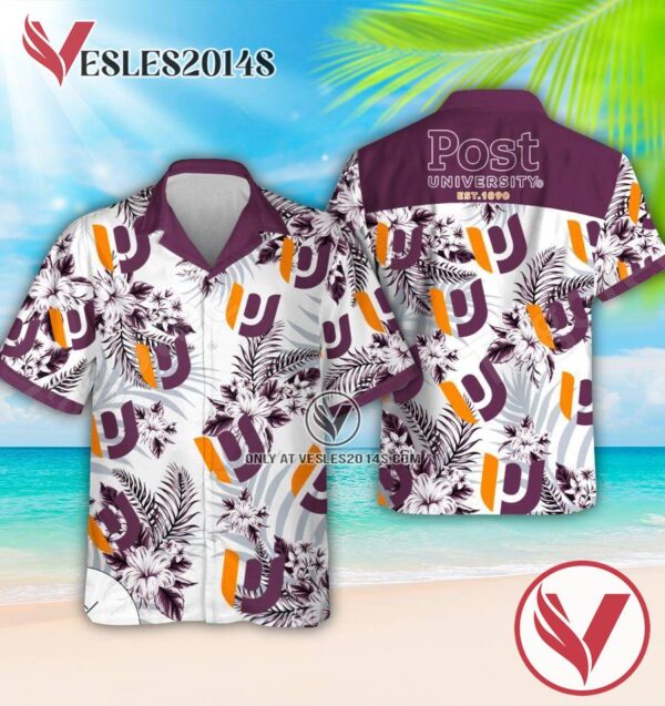 Post University Logo Hawaiian Shirt, Perfect Gifts Idea In Holiday - Vesles2014S