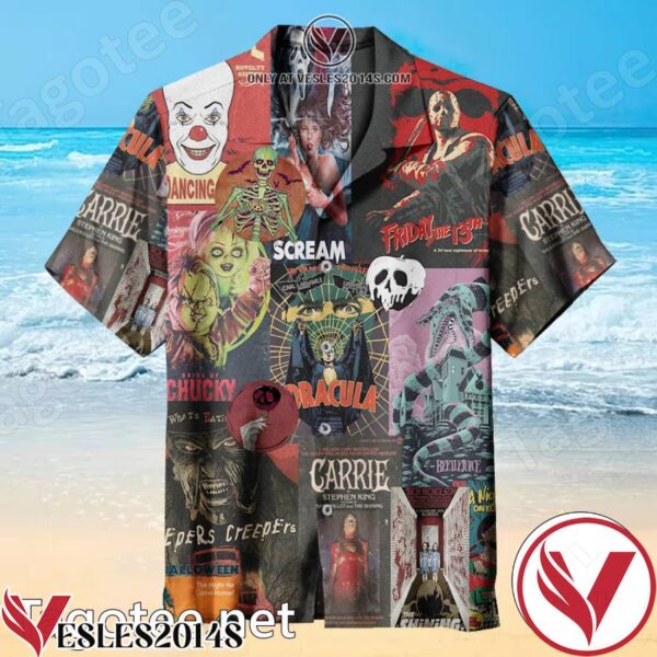 Poster Horror Movie Hawaiian Shirt, Unique Gifts For Friends - Vesles2014S 1