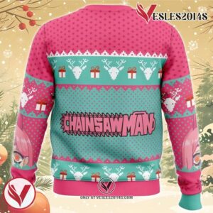 Power Chainsaw Man Ugly Christmas Sweater, Unique Christmas Gift For Fans - Vesles2014S 1