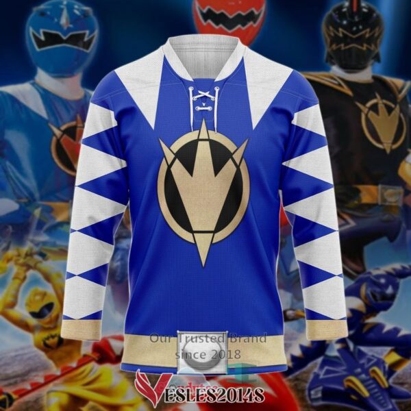 Power Ranger Dino Thunder Blue Hockey Jersey, Trending Gifts For Fans - Vesles2014s 2