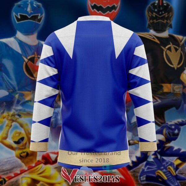 Power Ranger Dino Thunder Blue Hockey Jersey, Trending Gifts For Fans - Vesles2014s 3