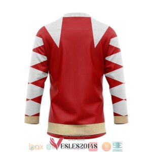 Power Ranger Dino Thunder Red Hockey Jersey Shirt, Trending Gifts For Fans - Vesles2014s 1