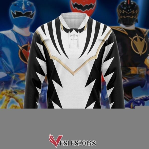 Power Ranger Dino Thunder White Hockey Jersey, Trending Gifts For Fans - Vesles2014s 2
