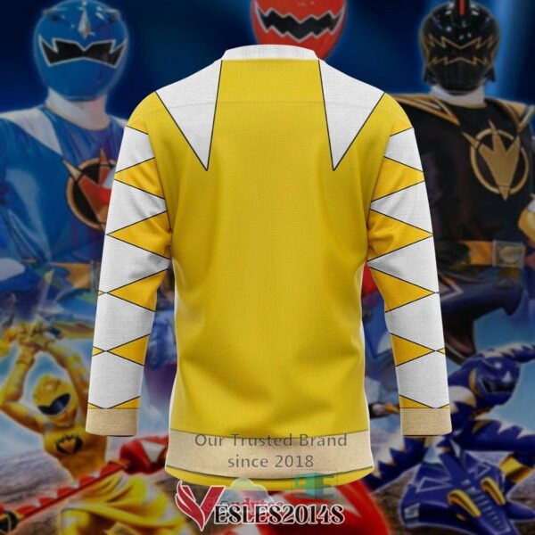 Power Ranger Dino Thunder Yellow Hockey Jersey, Trending Gifts For Fans - Vesles2014s 3