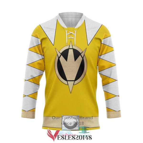 Power Ranger Dino Thunder Yellow Hockey Jersey, Trending Gifts For Fans - Vesles2014s