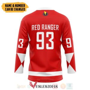 Power Ranger Red Ranger Personalized Hockey Jersey, Trending Gifts For Fans - Vesles2014s 1