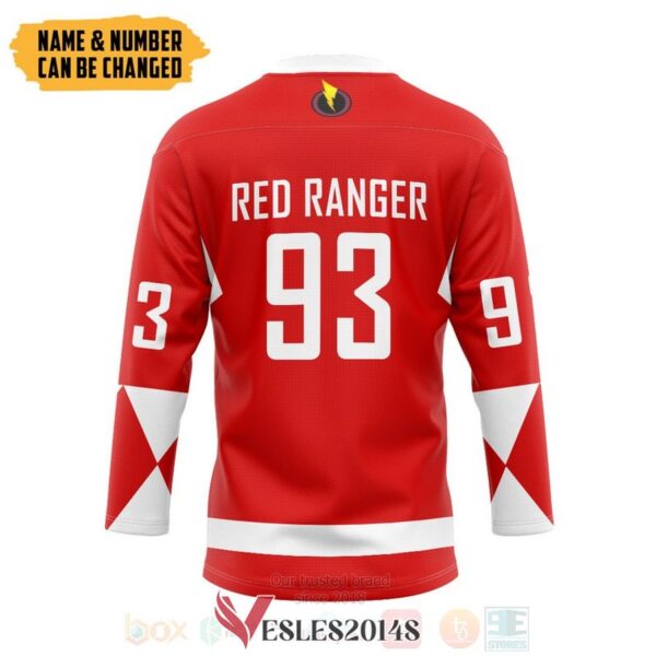 Power Ranger Red Ranger Personalized Hockey Jersey, Trending Gifts For Fans - Vesles2014s 1