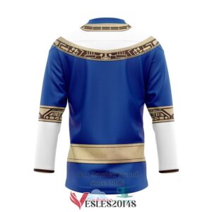Power Rangers Zeo Blue Hockey Jersey, Trending Gifts For Fans - Vesles2014s 1