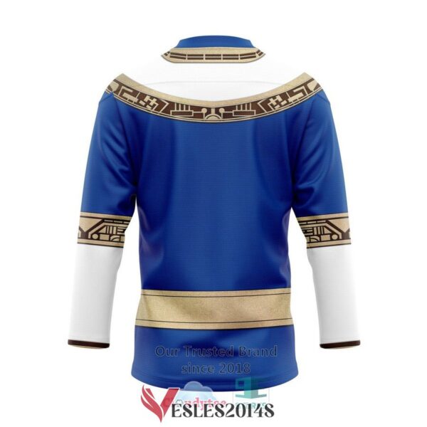 Power Rangers Zeo Blue Hockey Jersey, Trending Gifts For Fans - Vesles2014s 1
