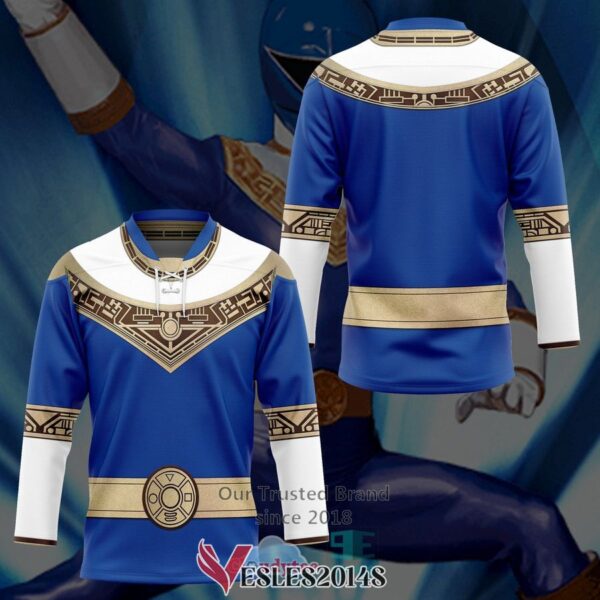 Power Rangers Zeo Blue Hockey Jersey, Trending Gifts For Fans - Vesles2014s 2