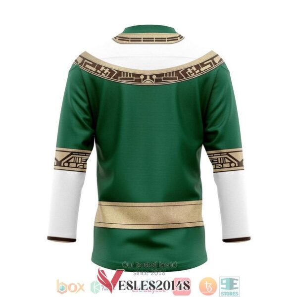 Power Rangers Zeo Green Hockey Jersey Shirt, Trending Gifts For Fans - Vesles2014s 1