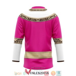 Power Rangers Zeo Pink Hockey Jersey Shirt, Trending Gifts For Fans - Vesles2014s 1