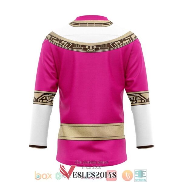 Power Rangers Zeo Pink Hockey Jersey Shirt, Trending Gifts For Fans - Vesles2014s 1