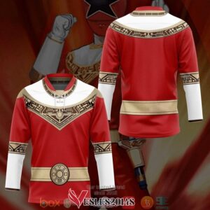 Power Rangers Zeo Red Hockey Jersey Shirt, Trending Gifts For Fans - Vesles2014s 2