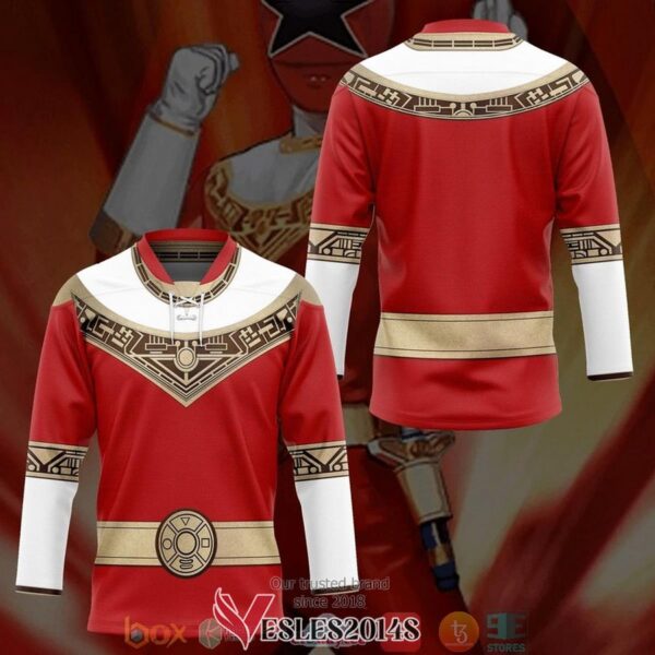 Power Rangers Zeo Red Hockey Jersey Shirt, Trending Gifts For Fans - Vesles2014s 2