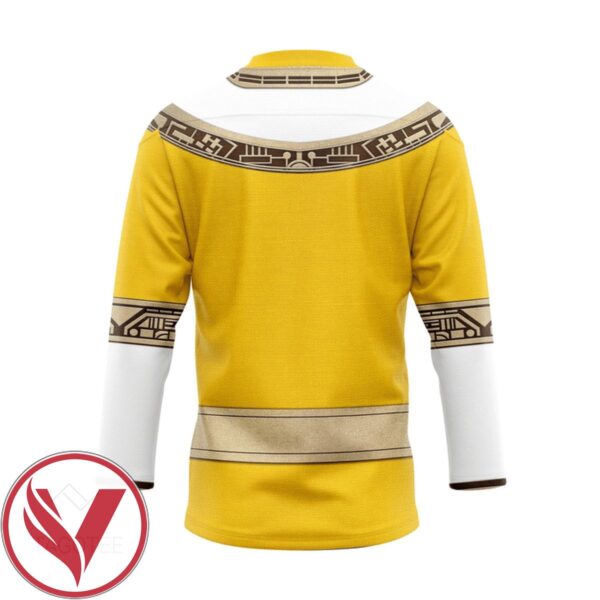 Power Rangers Zeo Yellow Custom Hockey Jersey, Trending Gifts For Fans - Vesles2014s 1