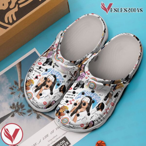 Premium Aaliyah Music Crocs Crocband Clogs Shoes, Unique Gifts For Fans - Vesles2014S 3