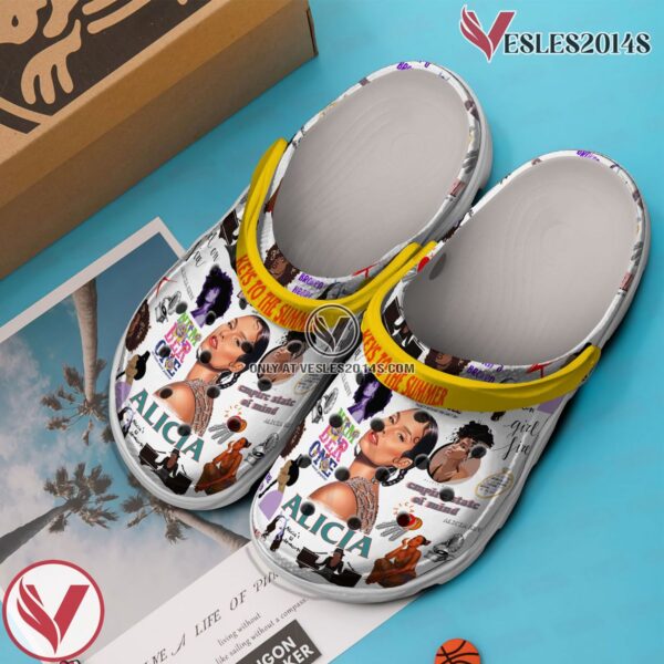 Premium Alicia Keys Music Crocs Crocband Clogs Shoes, Unique Gifts For Fans - Vesles2014S 2
