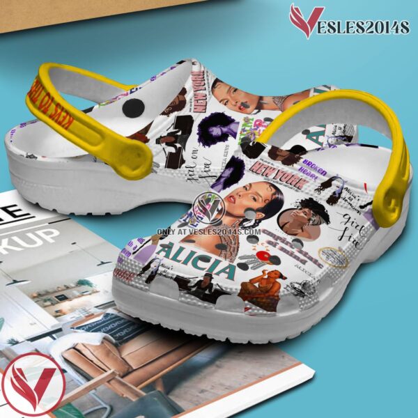 Premium Alicia Keys Music Crocs Crocband Clogs Shoes, Unique Gifts For Fans - Vesles2014S 3