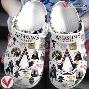 Premium Assassin’s Creed Game Crocs Crocband Clogs Shoes Comfortable For Men Women and Kids, Unique Gift From  Vesles2014S