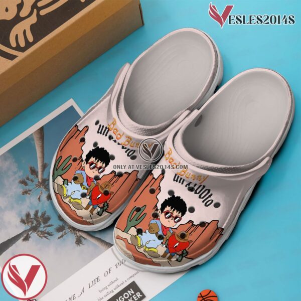Premium Bad Bunny Music Crocs Crocband Clogs Shoes, Unique Gifts For Fans Style 1 - Vesles2014S 2